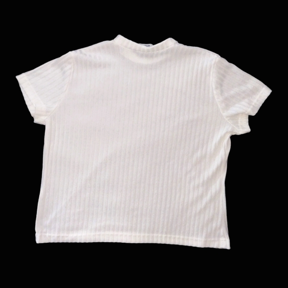 Joanna Petite White Short Sleeve Top NO SIZE - Picture 2 of 4